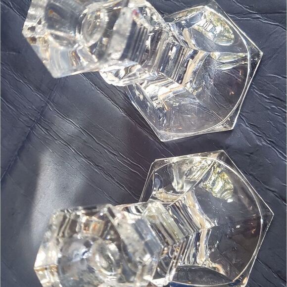 Set of crystal candle holders - Picture 3 of 3